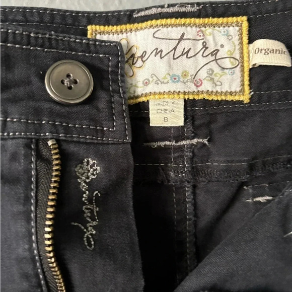 Aventura | a line | grey | blue | button fly | pocket | skirt | size 8 - Picture 8 of 11